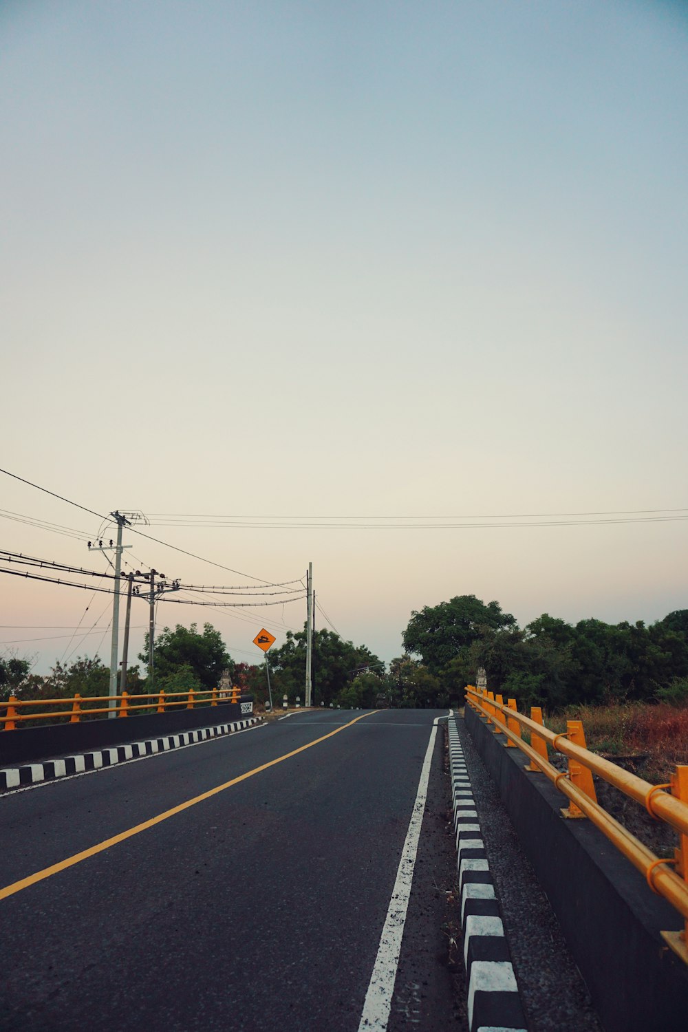 a road with a sign on it