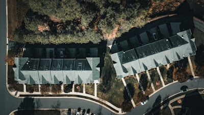 a building with a large courtyard