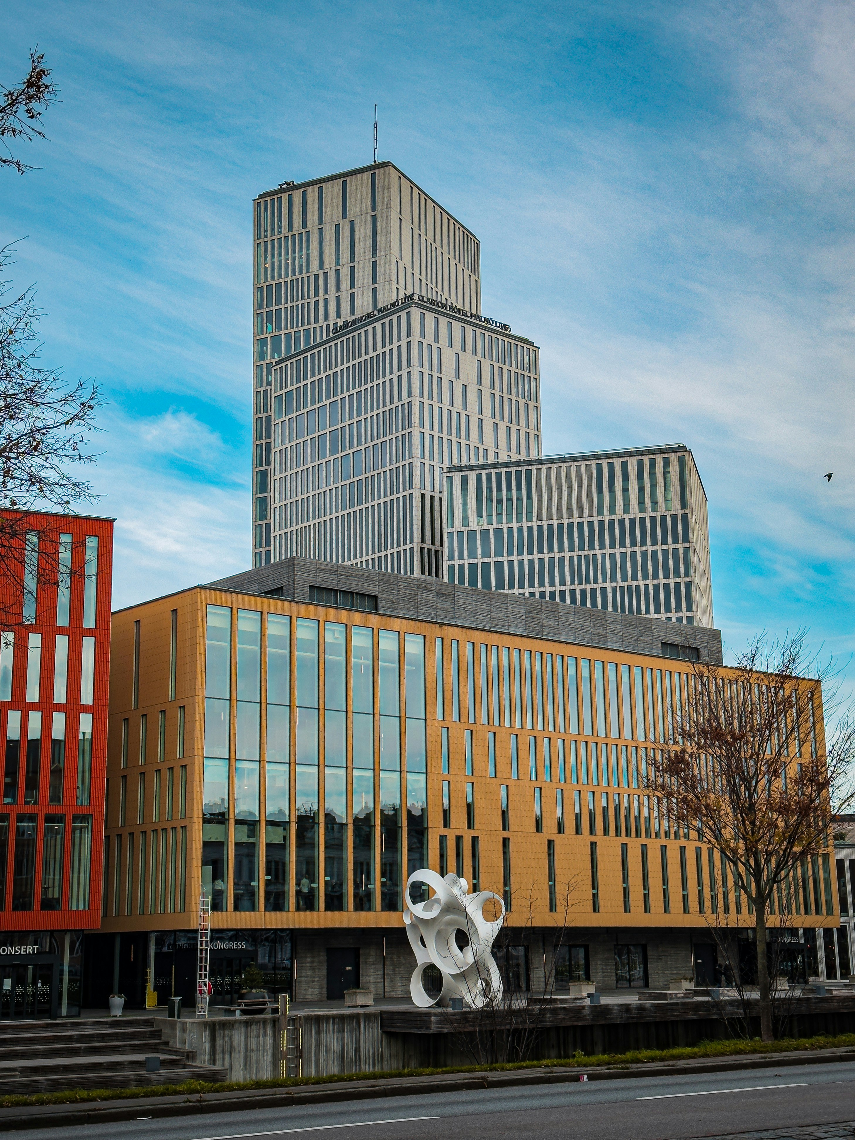 a building with a cartoon character on the side