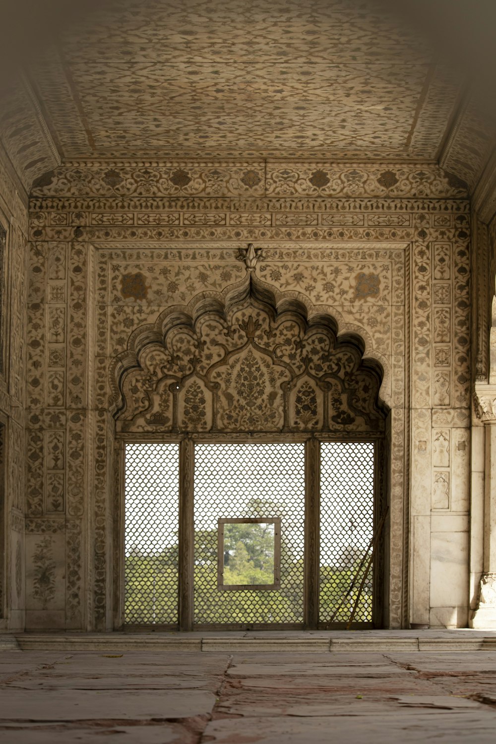 a door with a painting on it