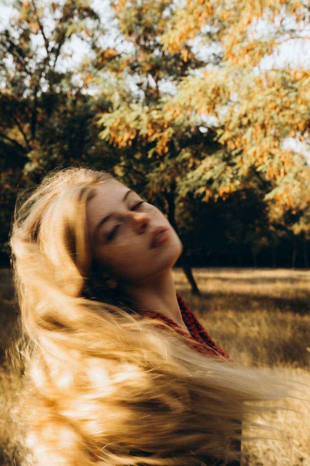 a person lying in the grass