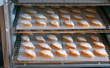 a tray of calisson pastries