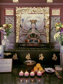 An image of a peaceful spiritual altar.