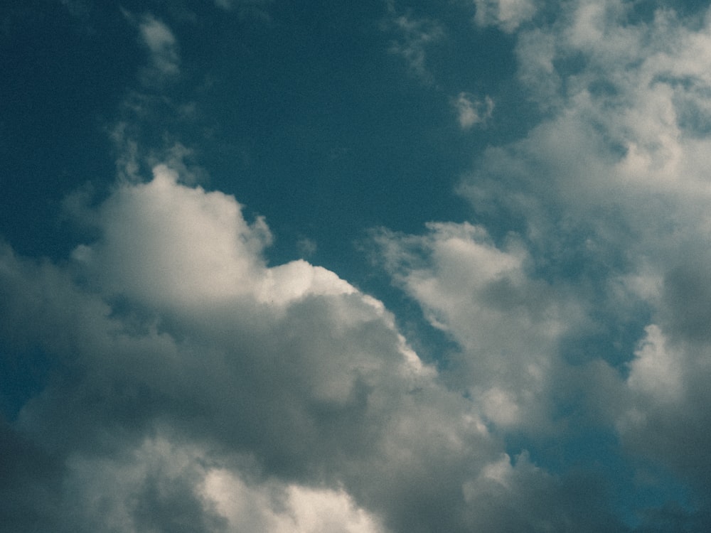 a blue sky with white clouds