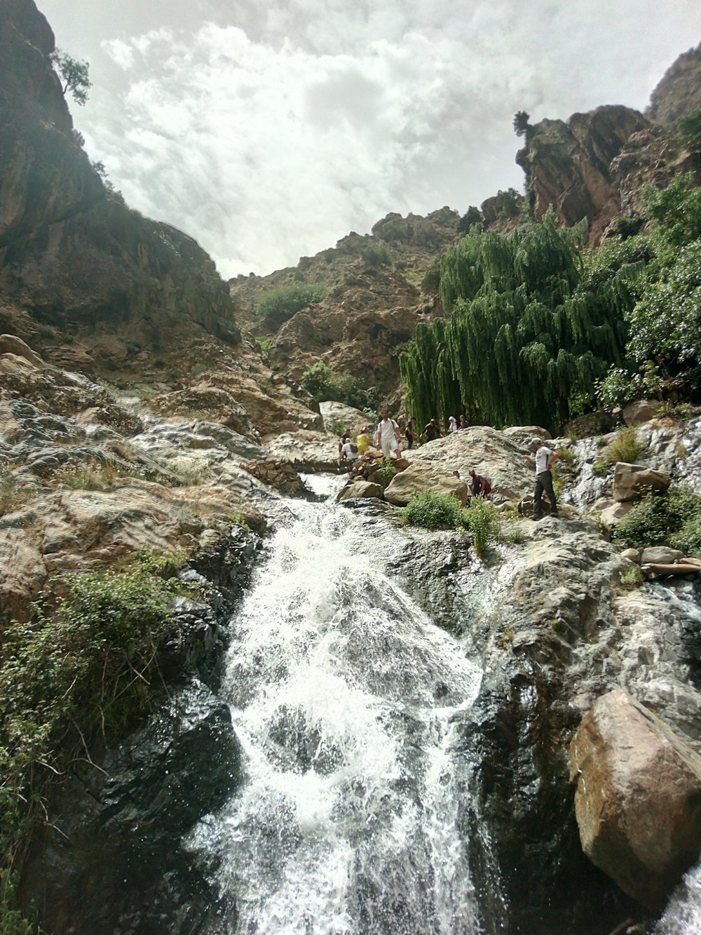 a river running through a rocky area