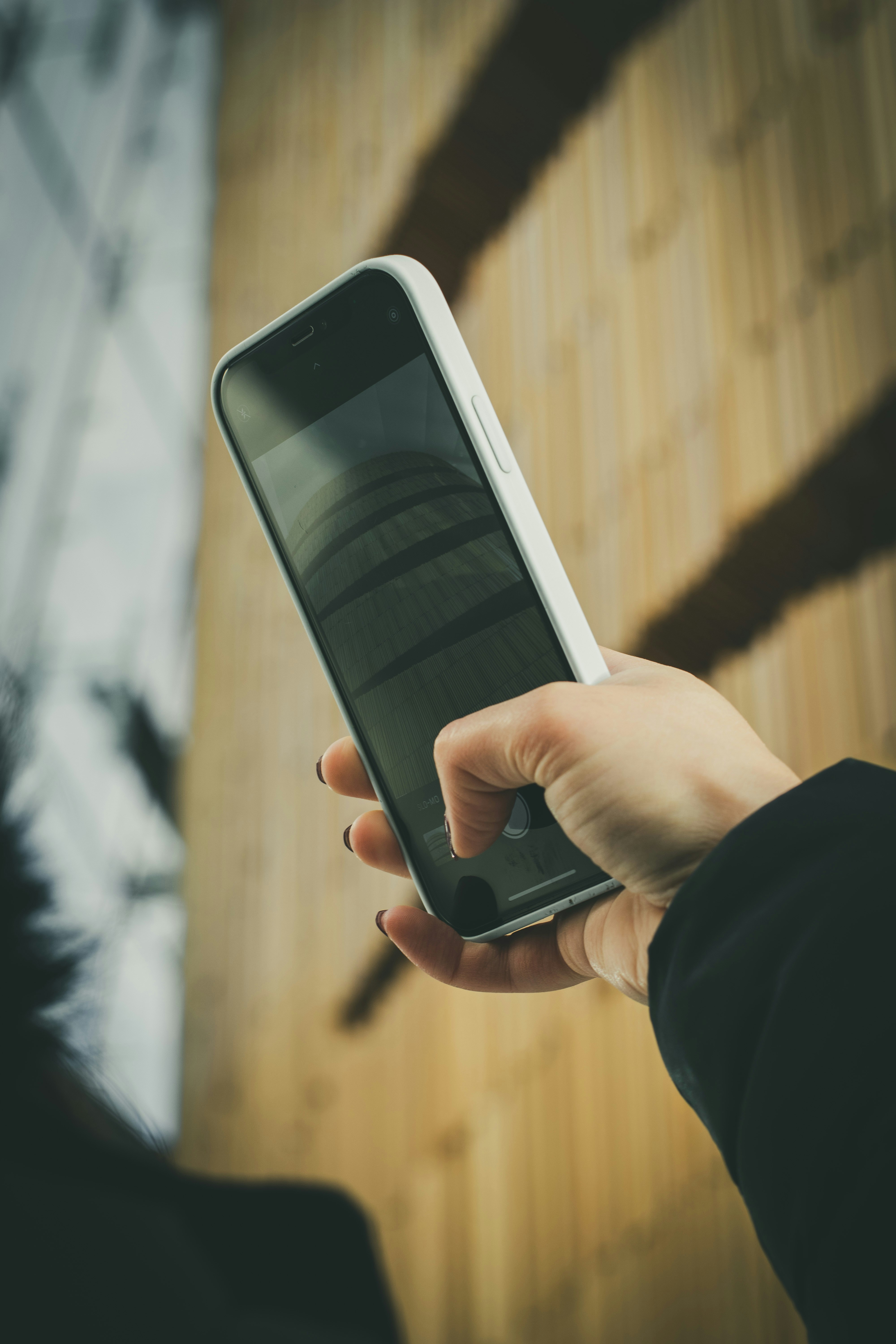 a person holding a phone