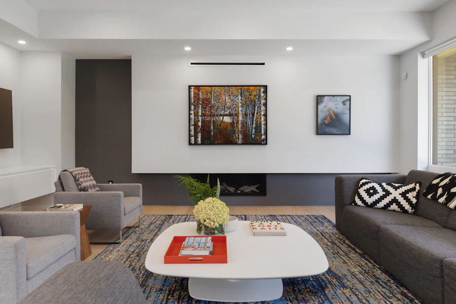 Contemporary seating arrangement