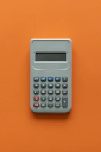a calculator on a table