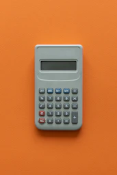 a calculator on a table