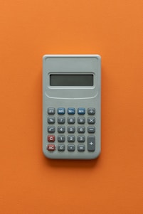 a calculator on a table