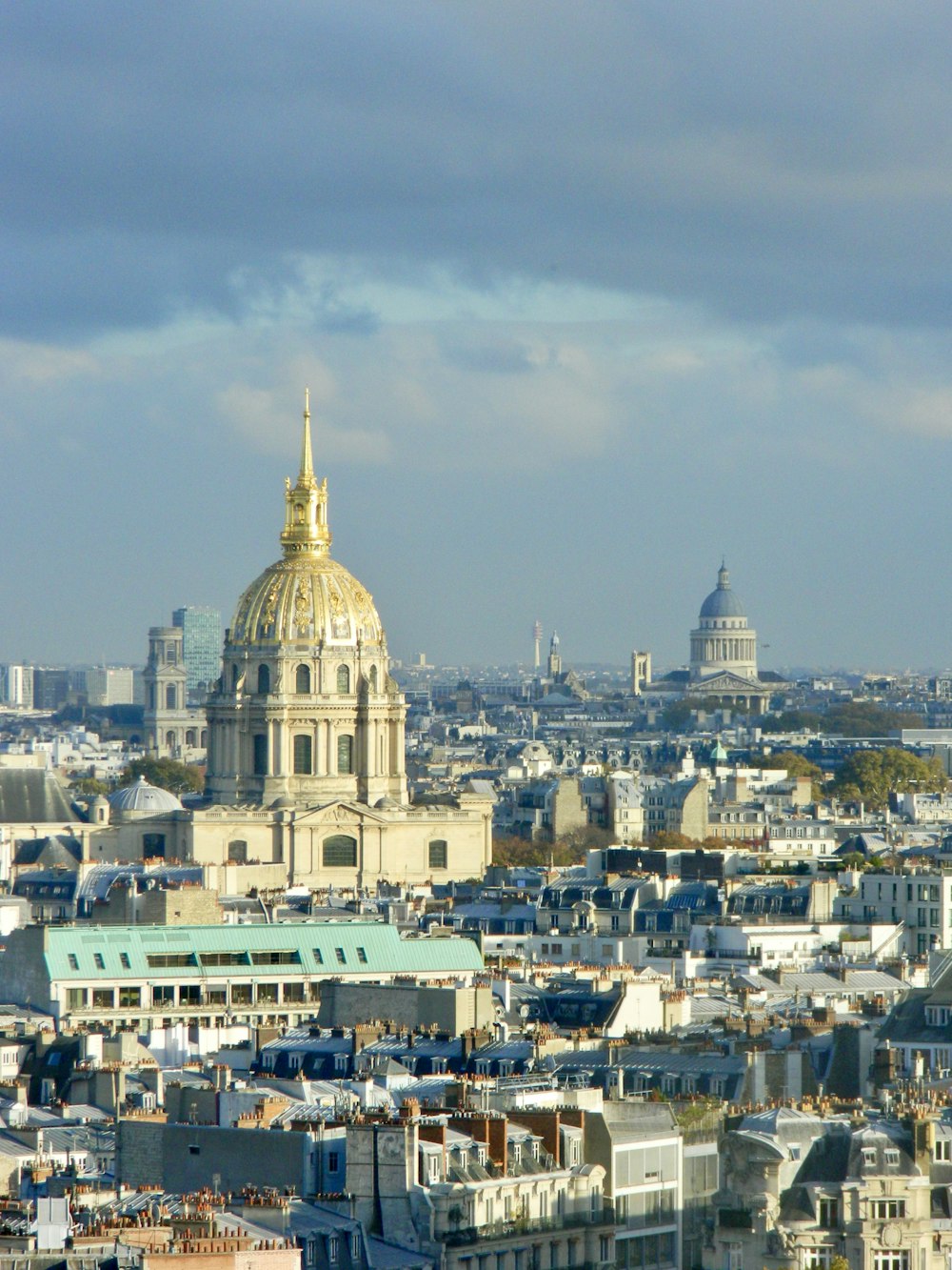 a city with a large domed building