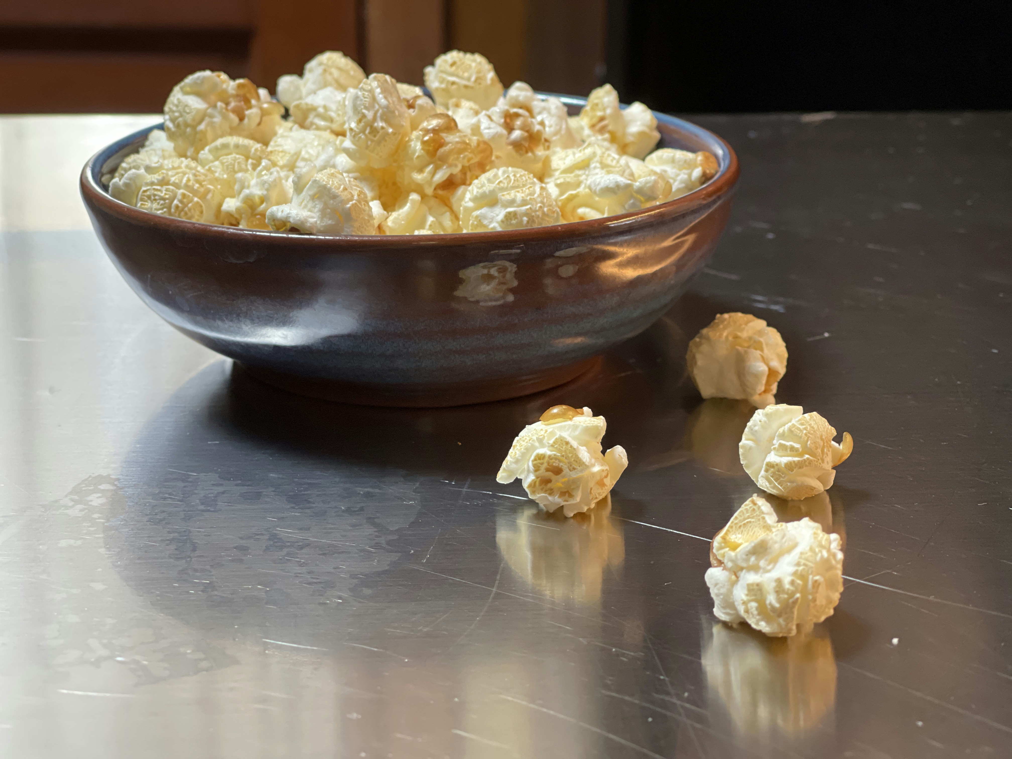 a bowl of popcorn