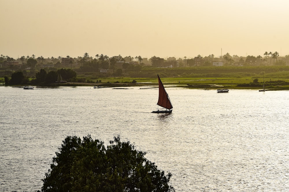 a sailboat on the water