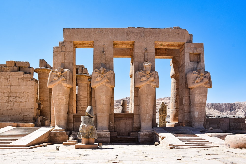 Ramesseum mit Säulen