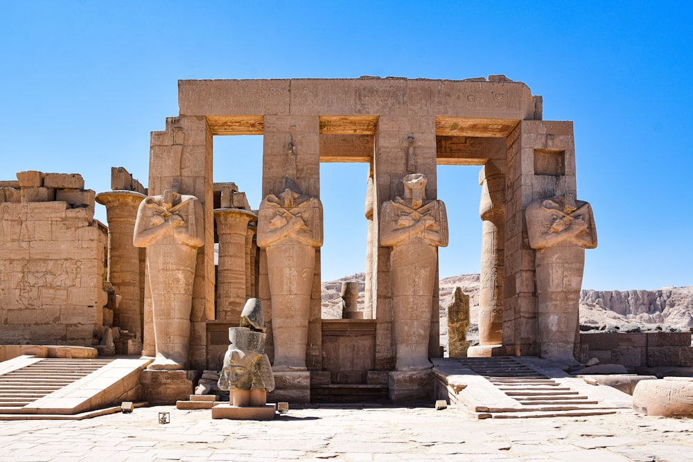 Ramesseum with pillars