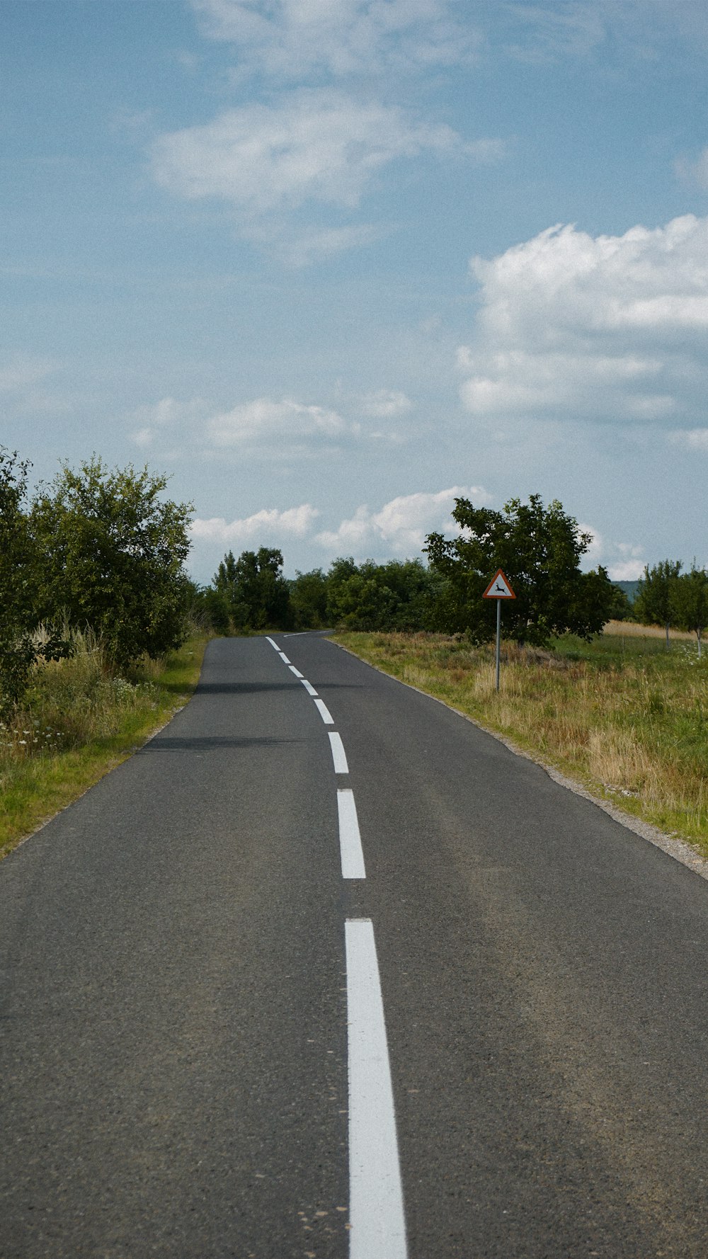 a road with a sign on it