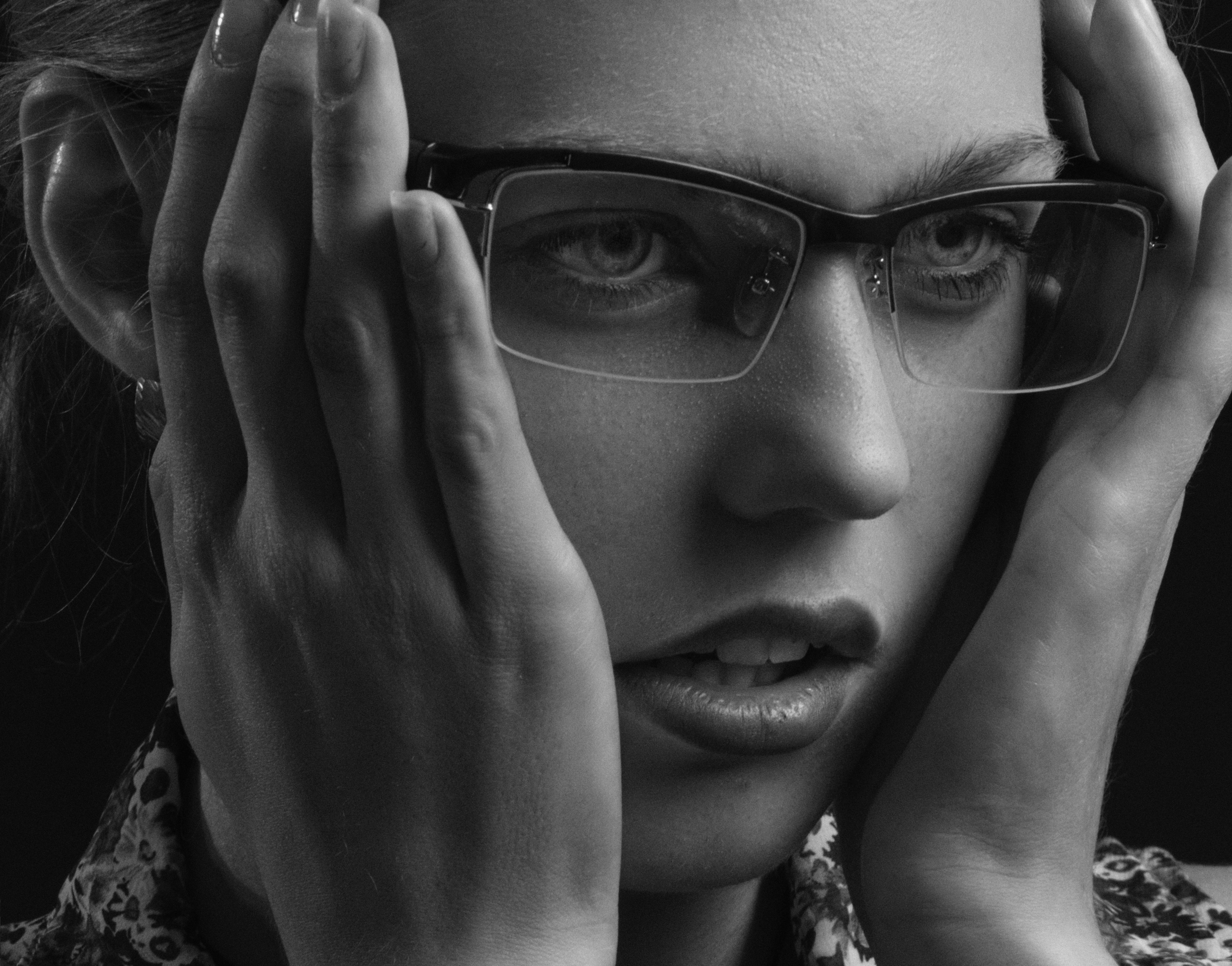 Professional eyewear portrait