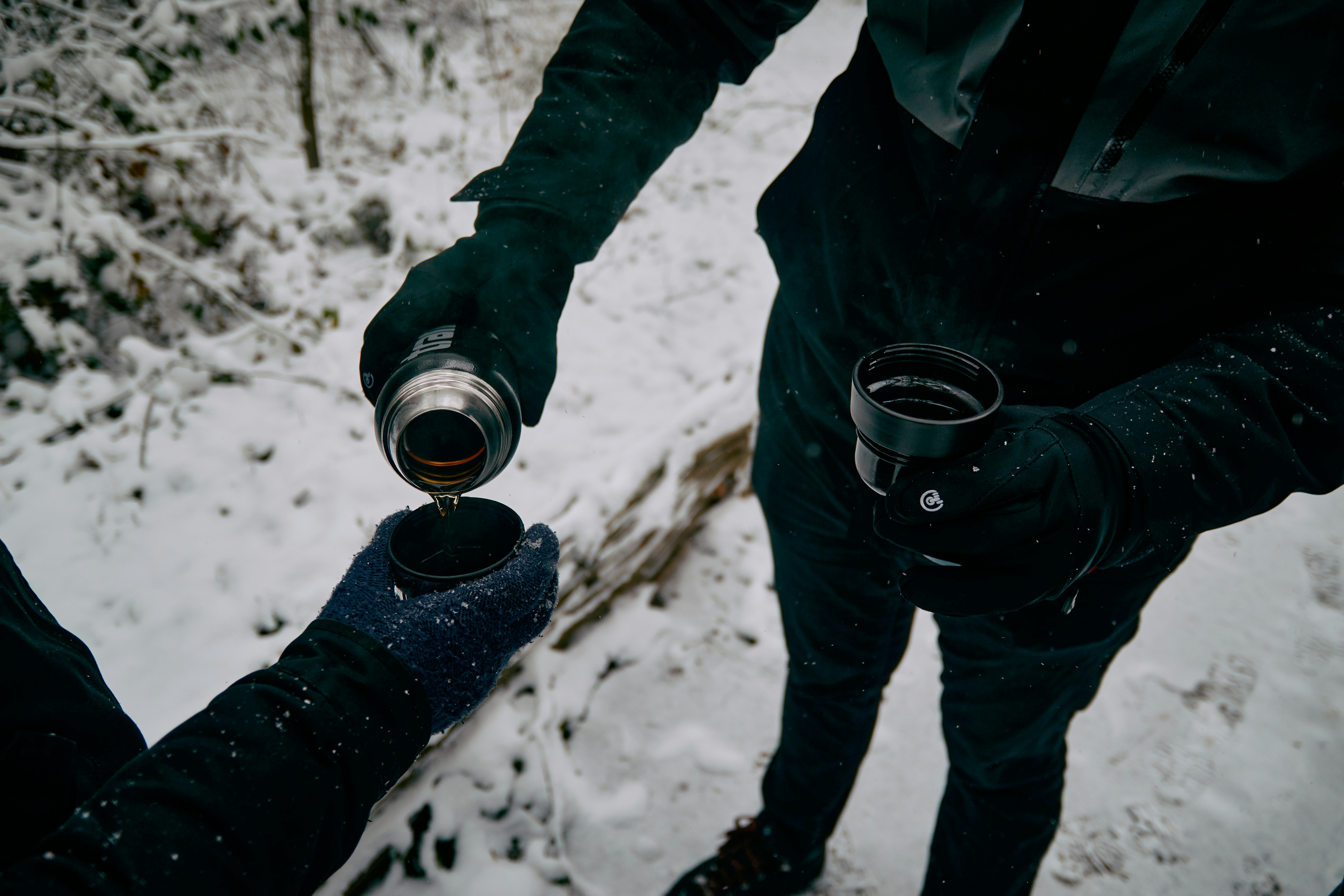 a person wearing a gas mask