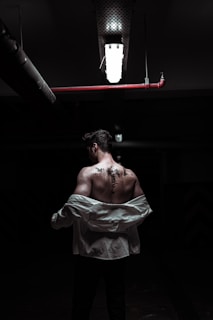 a person lifting weights