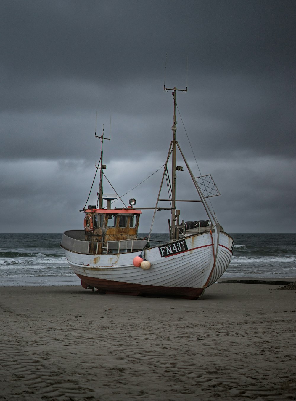 a boat on the beach