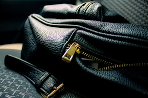 a close up of a zipper