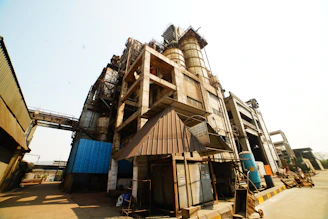 A panoramic view of the Shivam Engineers & Fabricators hot dip galvanizing plant bustling with activity.