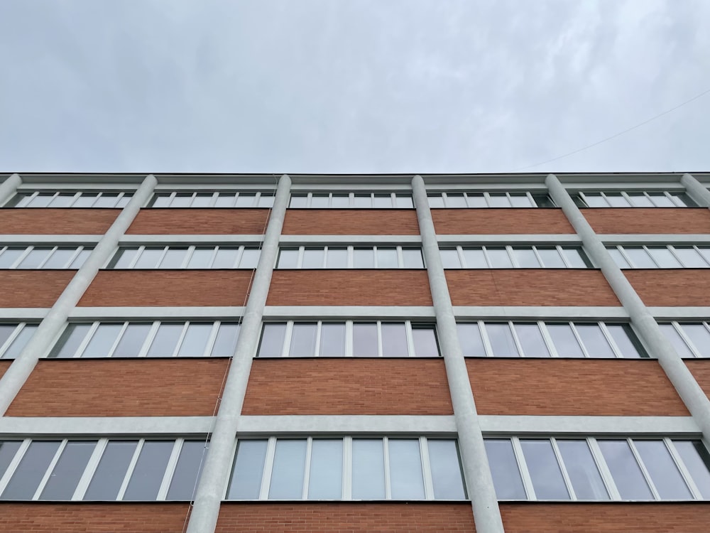 a building with many windows