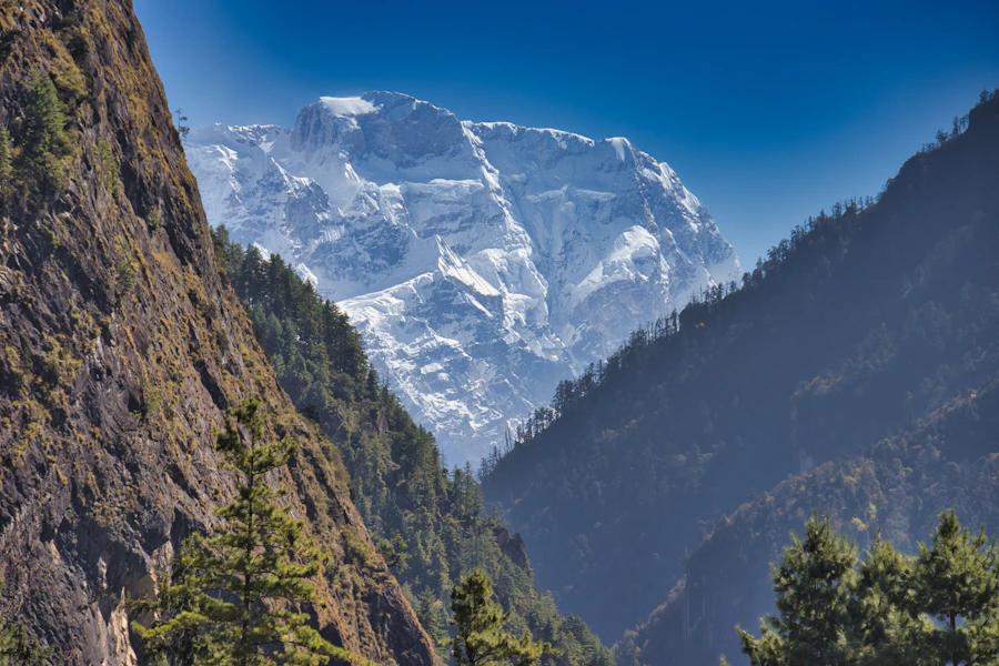 A snow-covered Himalayan mountain