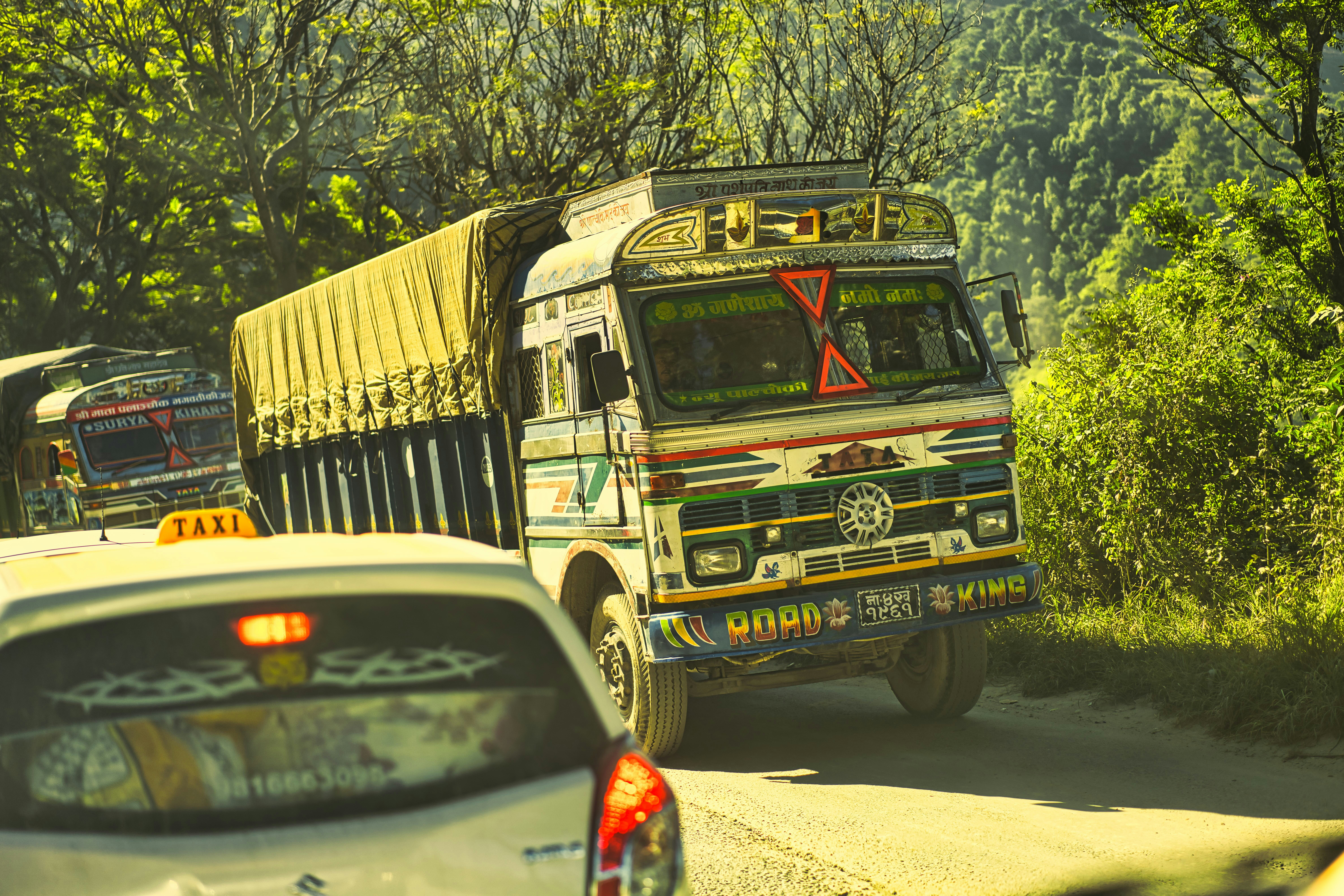 a truck on the street