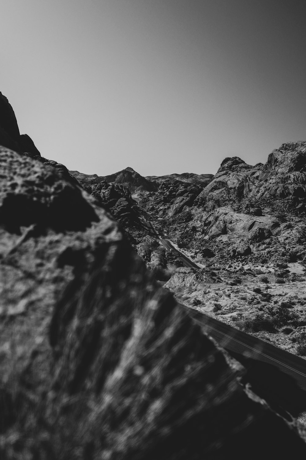 a train track going through a mountain