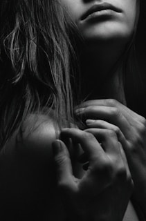 a person holding the hand up