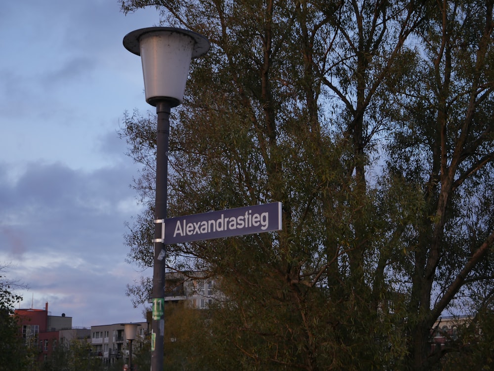 a street sign on a pole