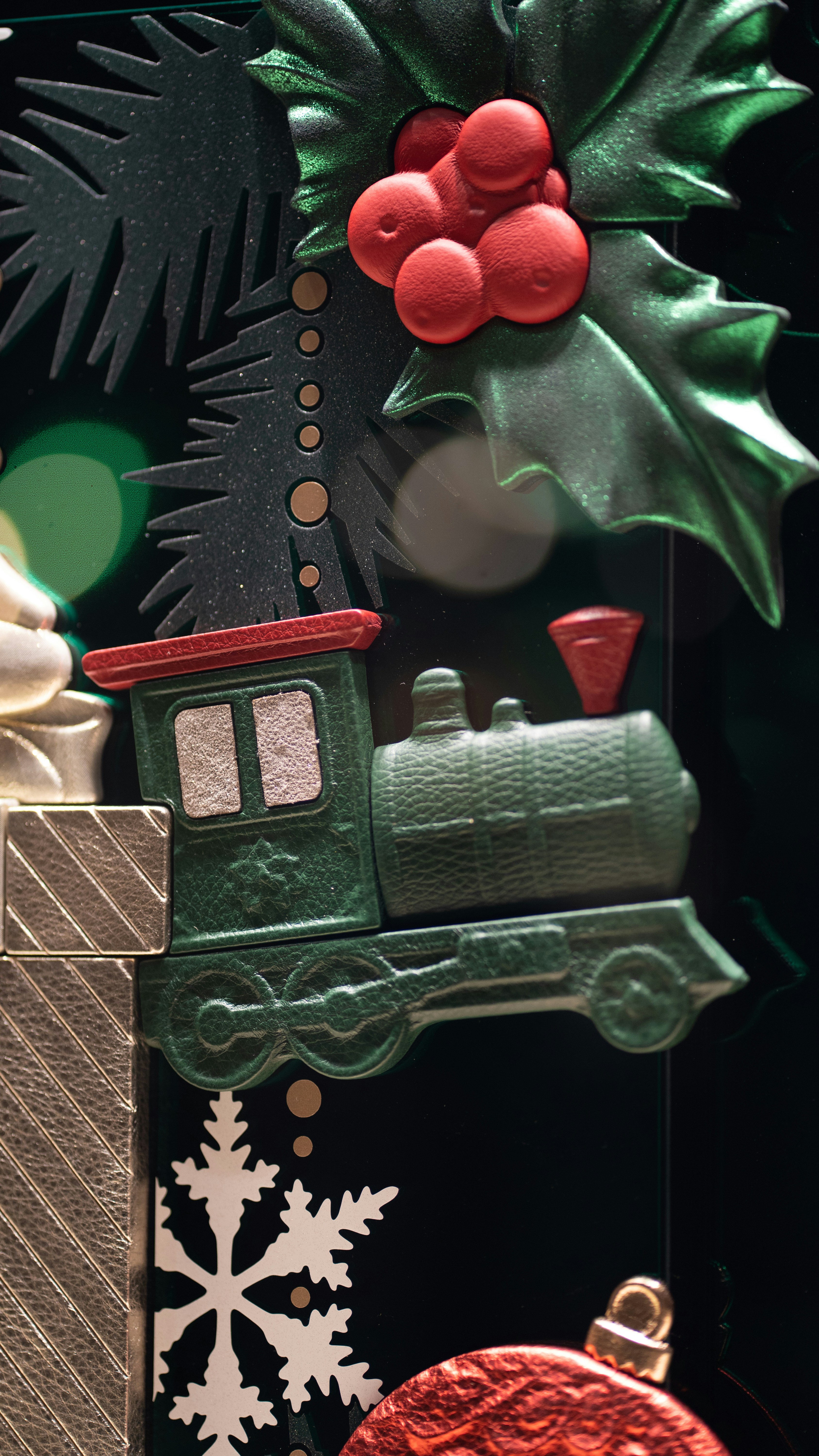 um close up de uma árvore de Natal