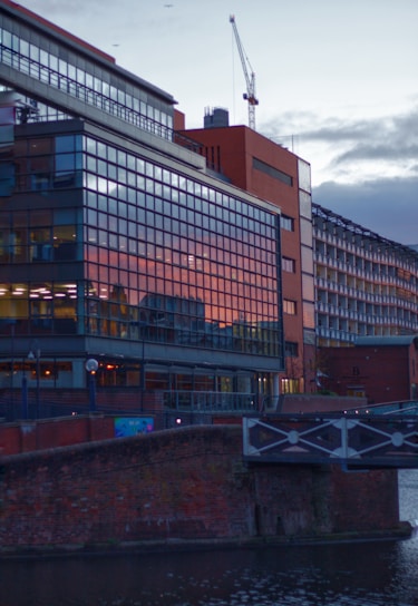 a building with a crane