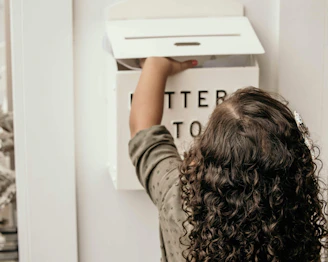 a person holding a sign