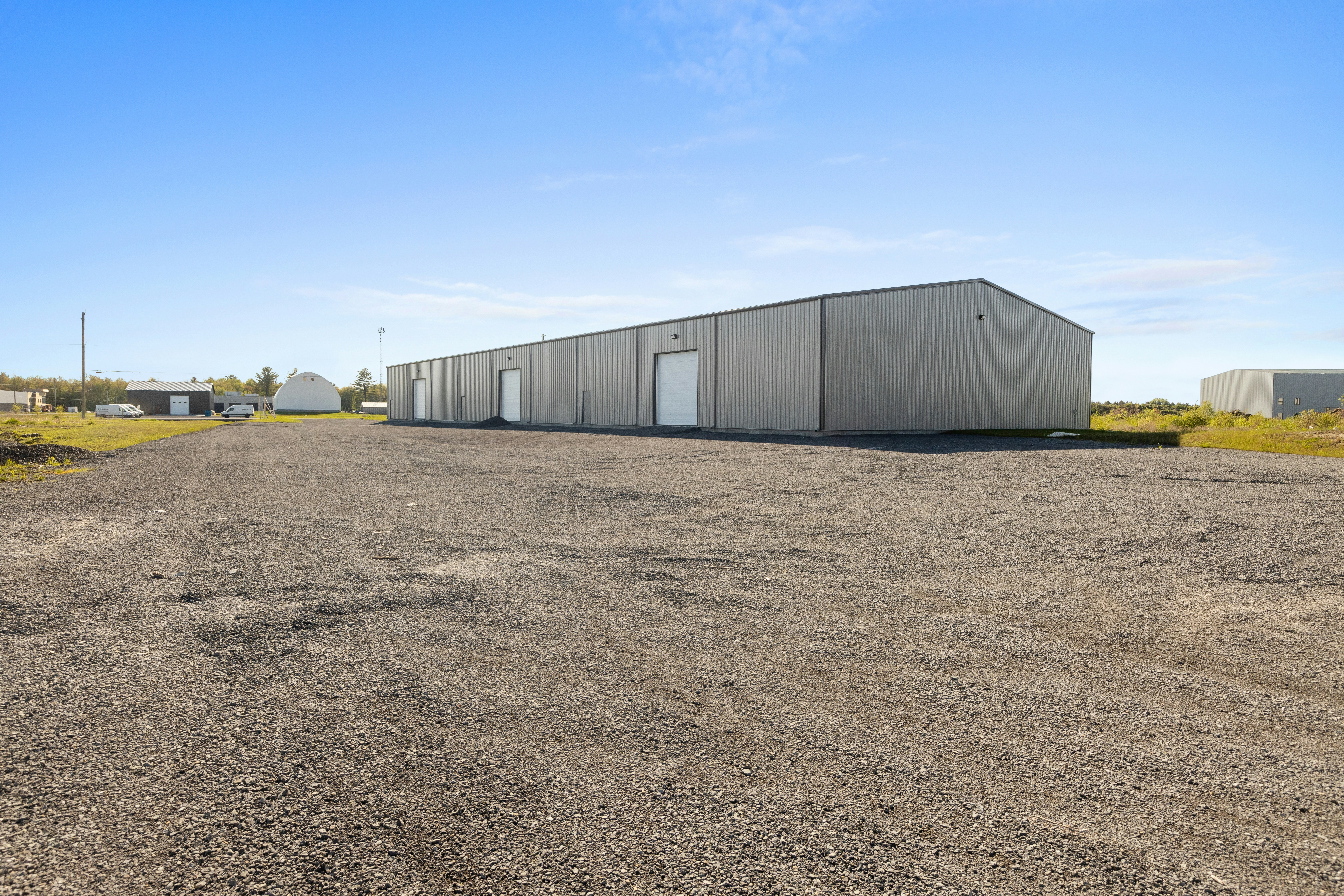 Industrial steel warehouse