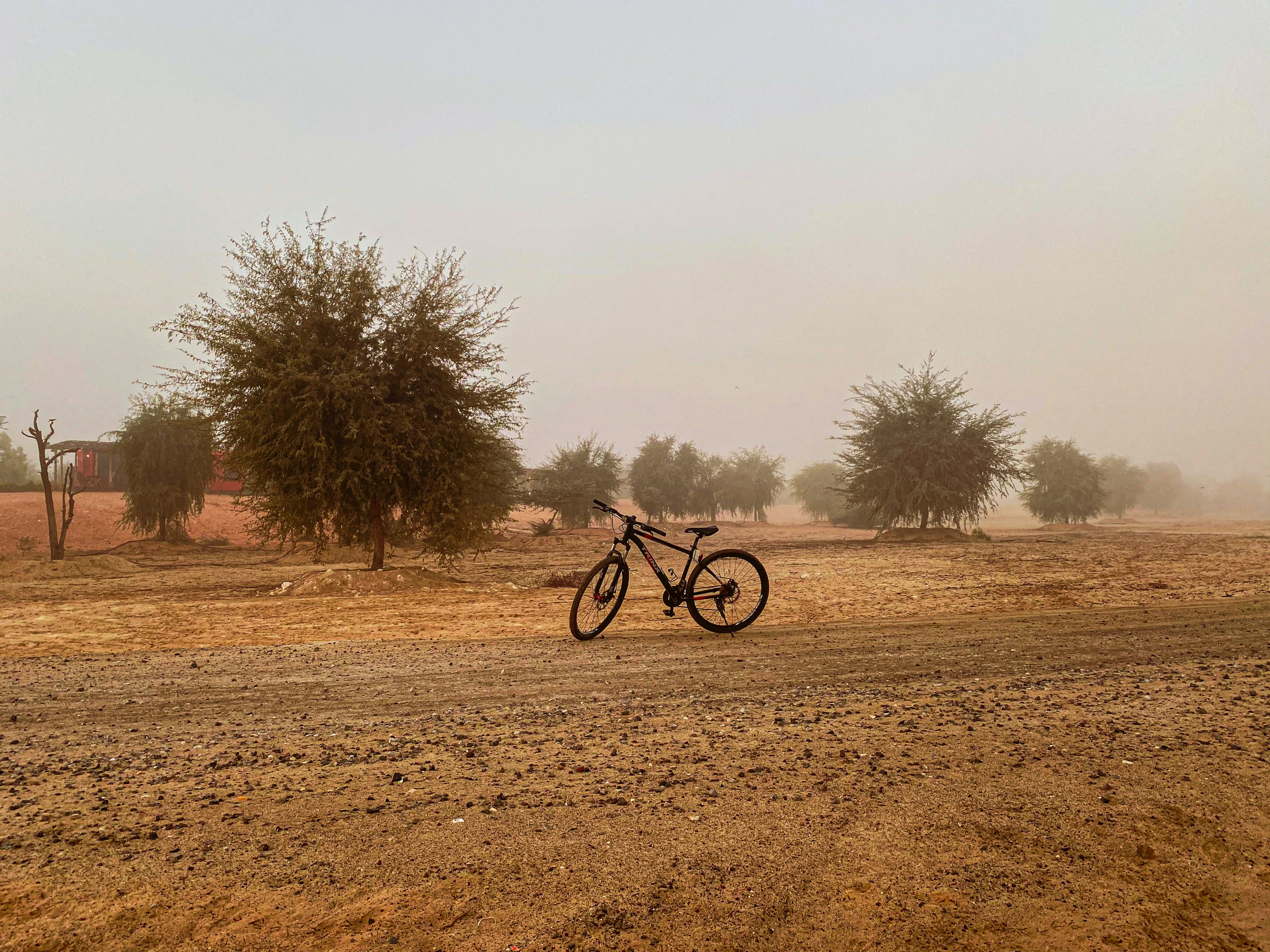Dogon Country, Mali - A bicycle on a deserted sandy track