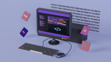 a computer with a keyboard and mouse