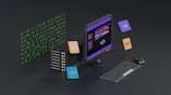 a computer with a keyboard and mouse