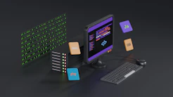 a computer with a keyboard and mouse