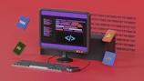 a computer on a desk