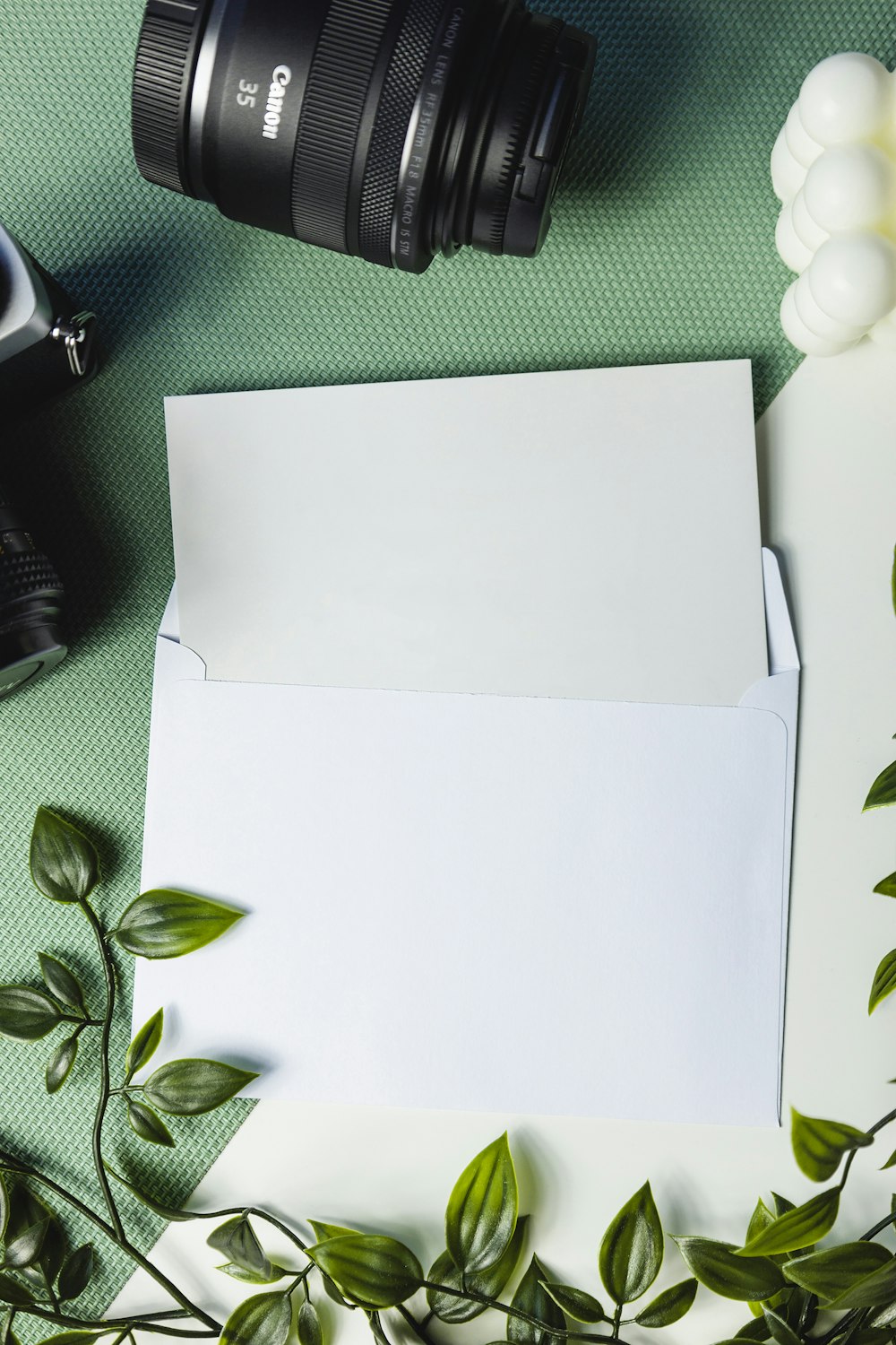 a white piece of paper on a table