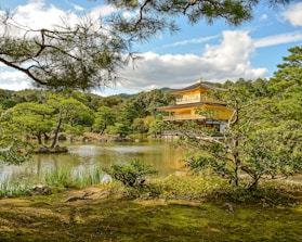 Kinkaku-ji by a lake