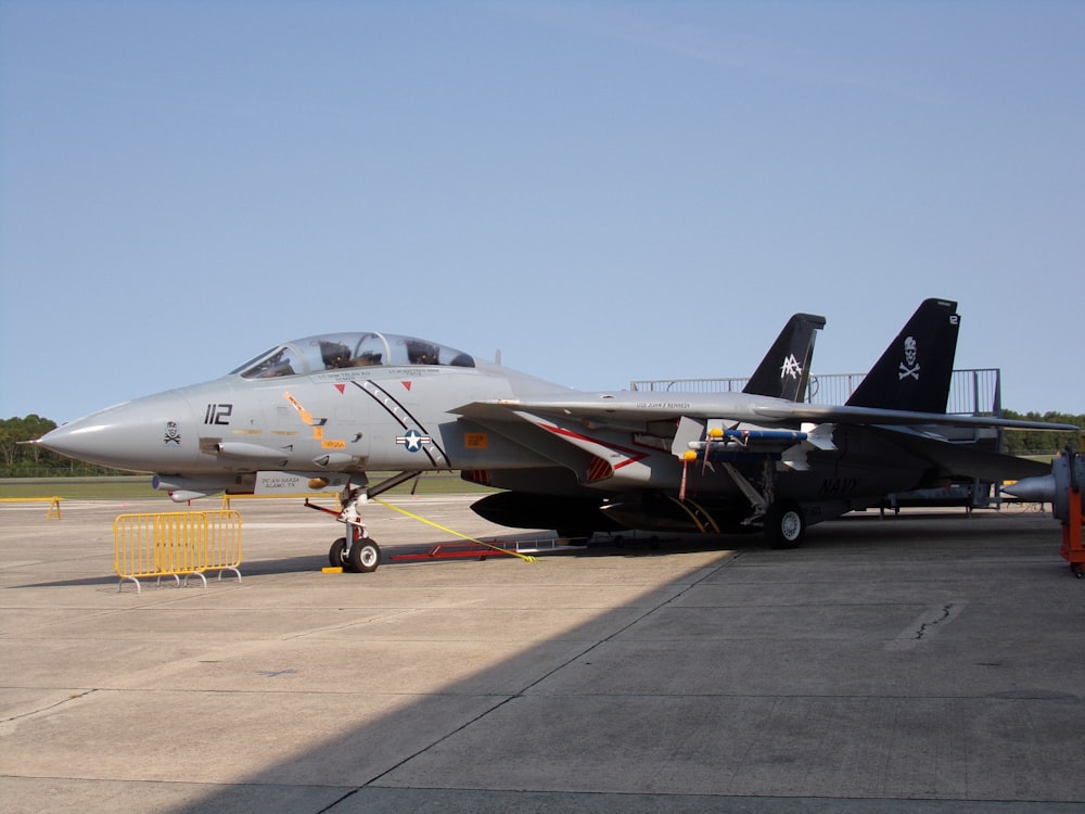 a fighter jet on the runway