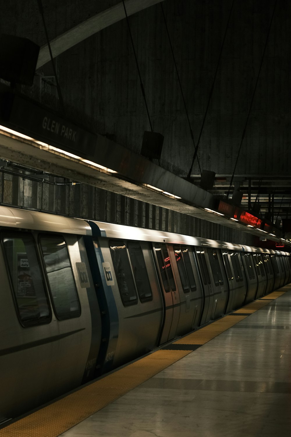 a train in a station