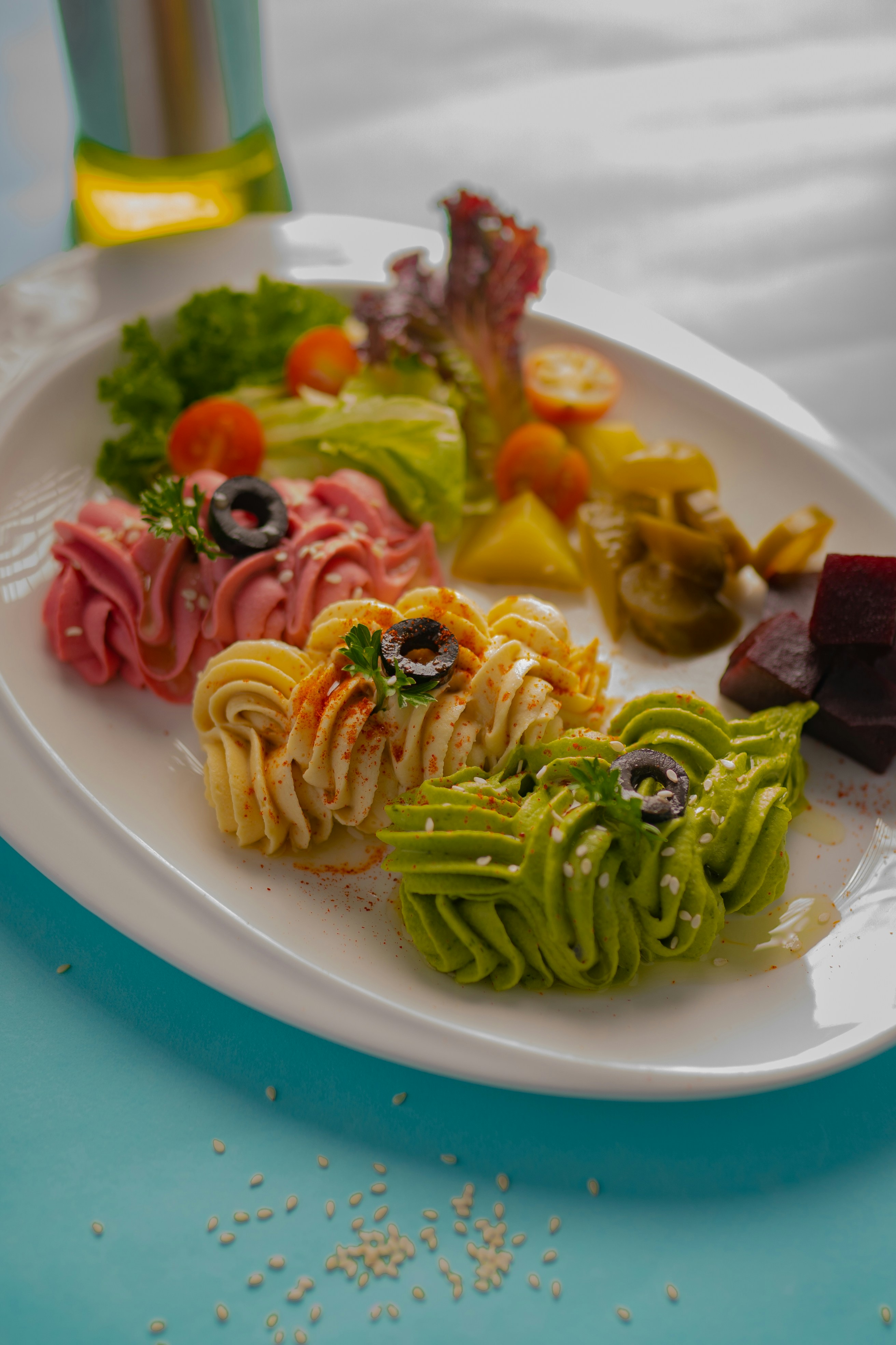 vegan dishes colorful