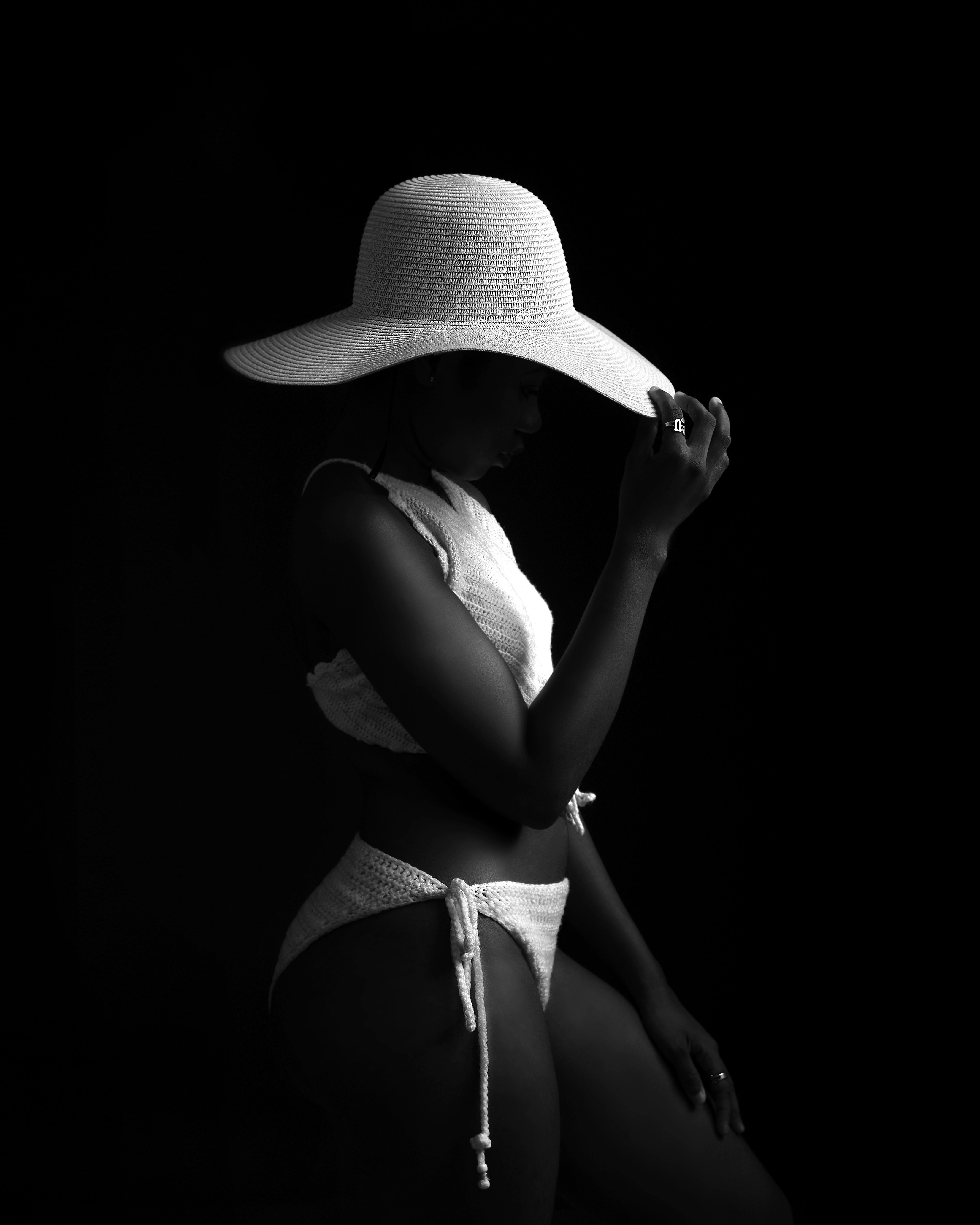 a person wearing a hat