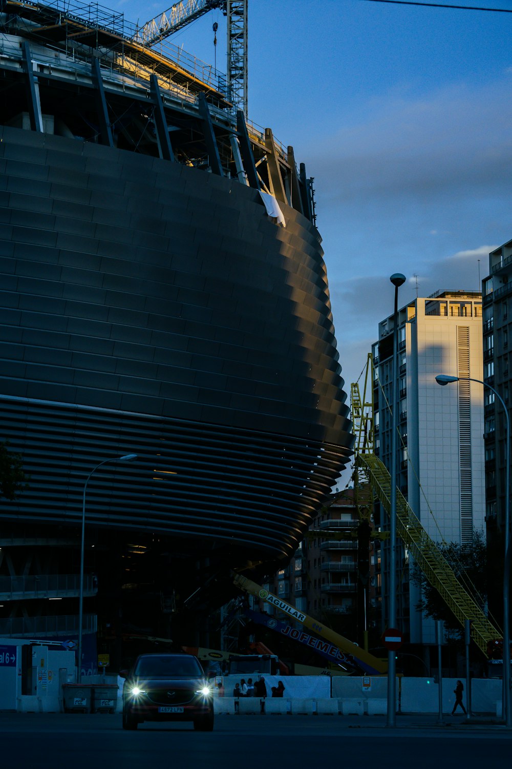 a large building with a large staircase