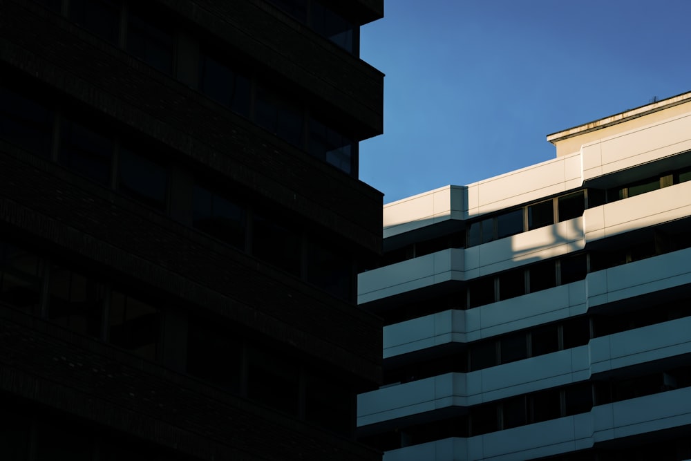 a low angle view of buildings