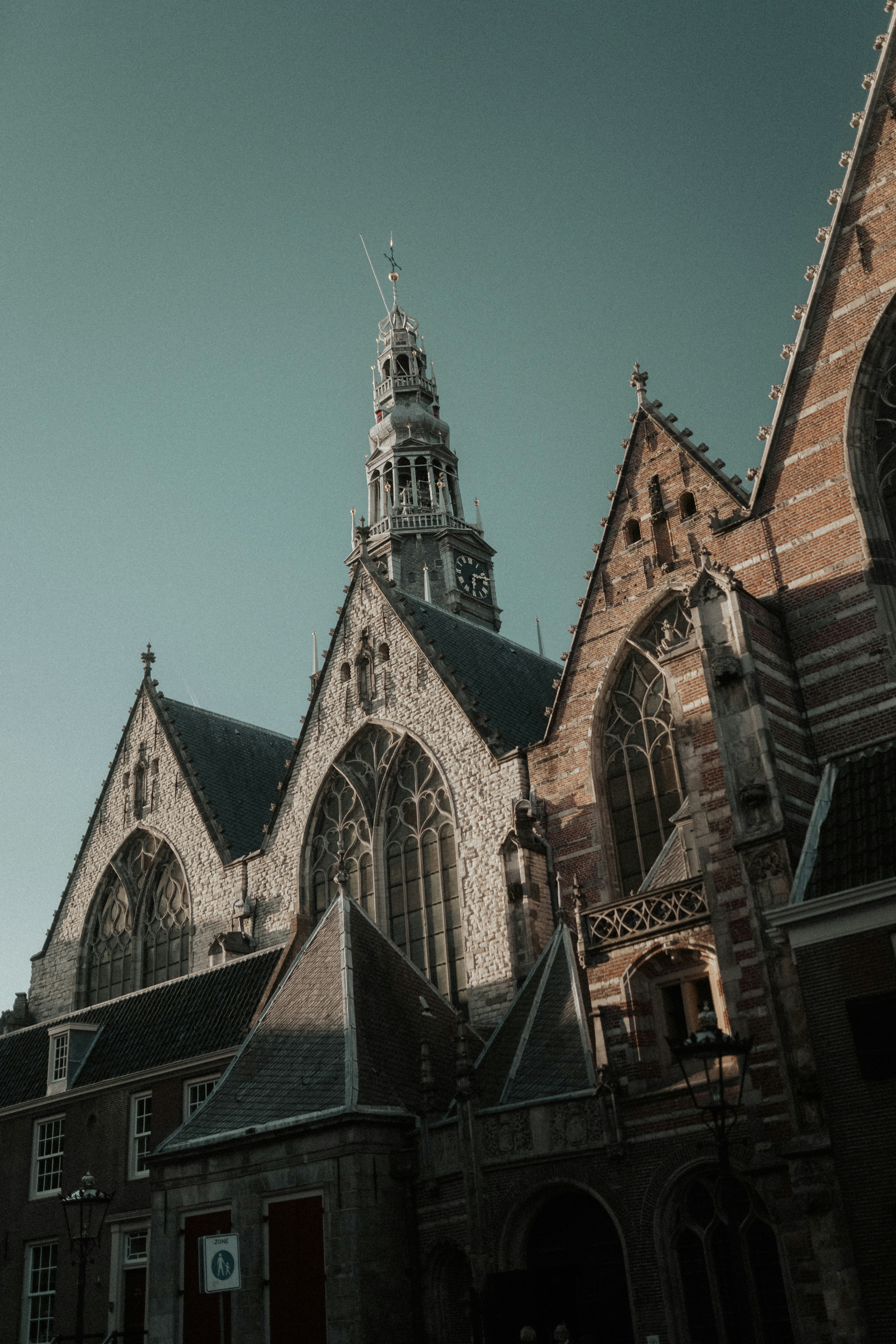 a large building with a tall tower